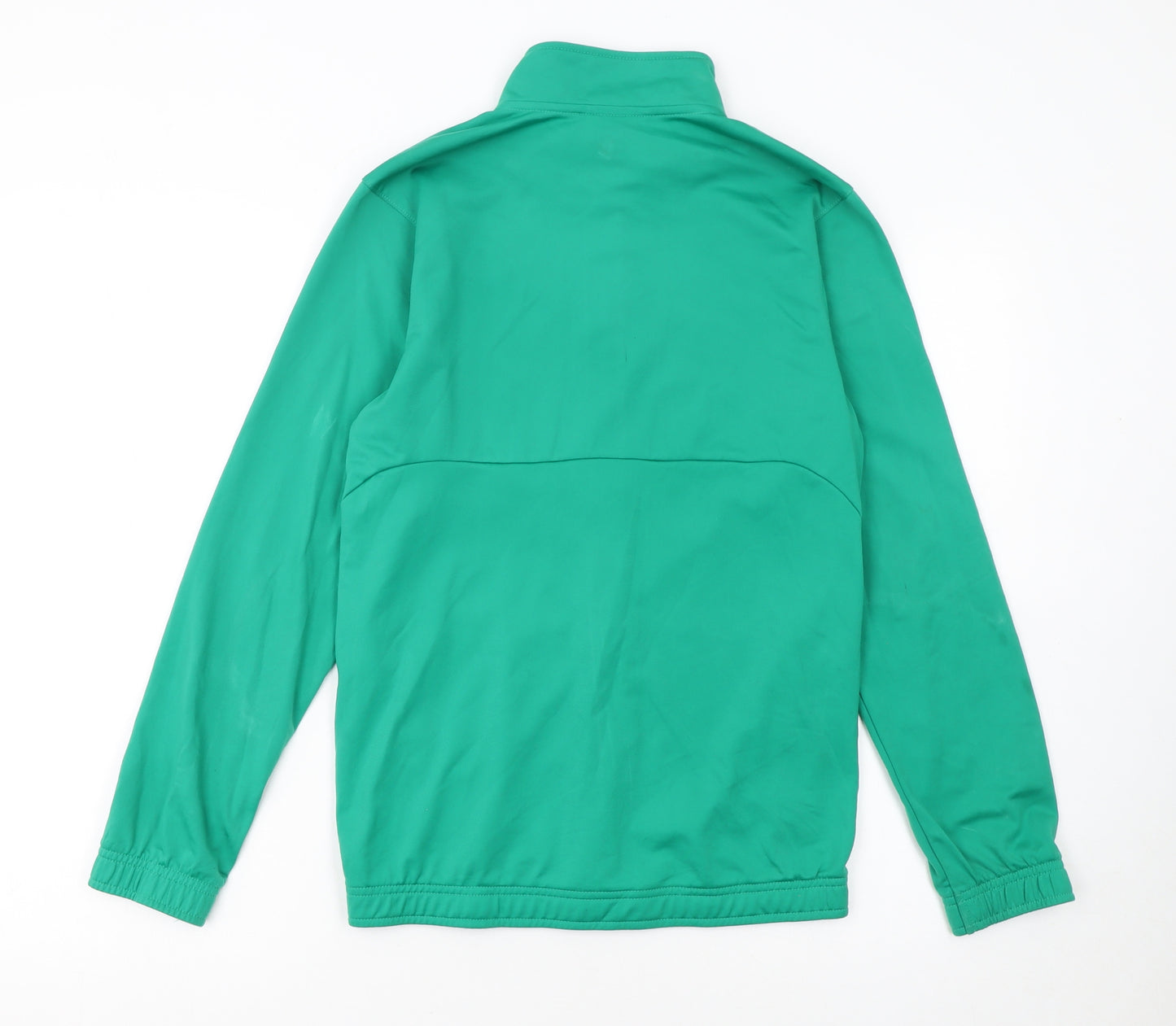 Puma Boys Green Track Jacket 14 Years Full Zip Lightweight Sportswear