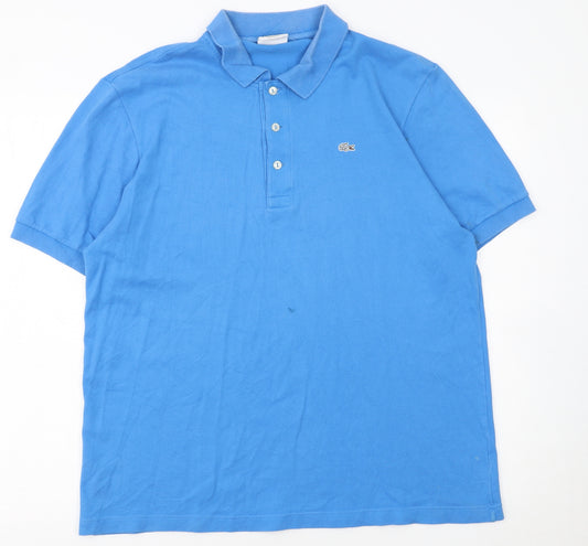 Lacoste Men’s Blue 3XL Stretch Fit Cotton Polo Shirt