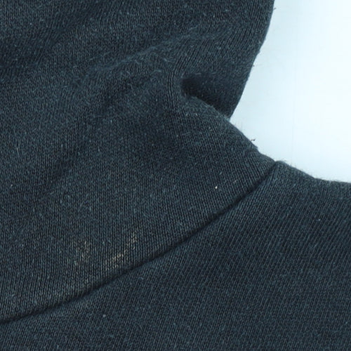 Puma Boys Black Hoodie 15-16 Years Pullover Fleece Logo Sweatshirt