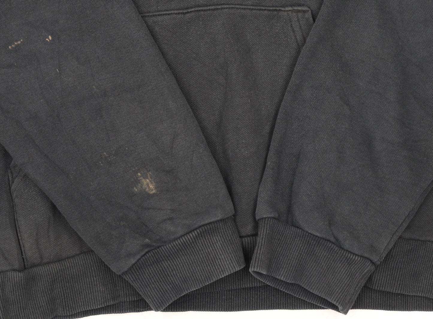 Puma Boys Black Hoodie 15-16 Years Pullover Fleece Logo Sweatshirt