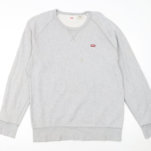 Levi's Men's Grey Crew Neck Pullover Sweatshirt Size M