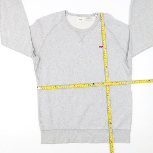 Levi's Men's Grey Crew Neck Pullover Sweatshirt Size M