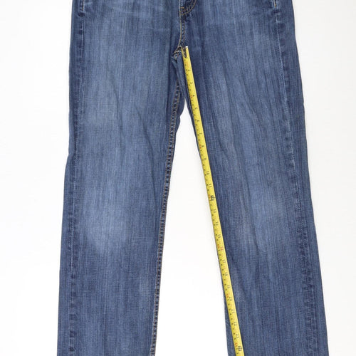Levi's Women's Blue Straight Leg Denim Jeans Size 12 W30 L30