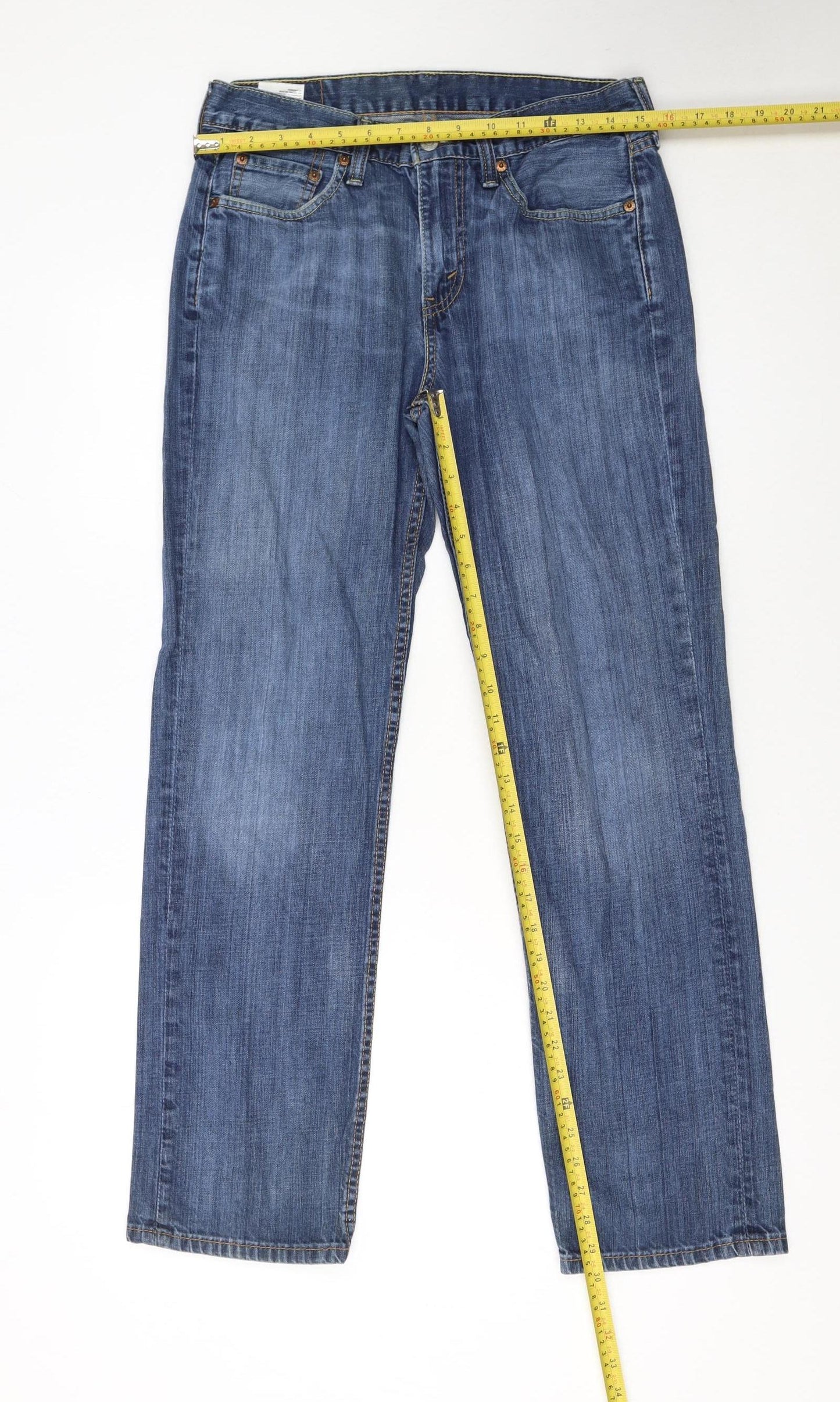 Levi's Women's Blue Straight Leg Denim Jeans Size 12 W30 L30