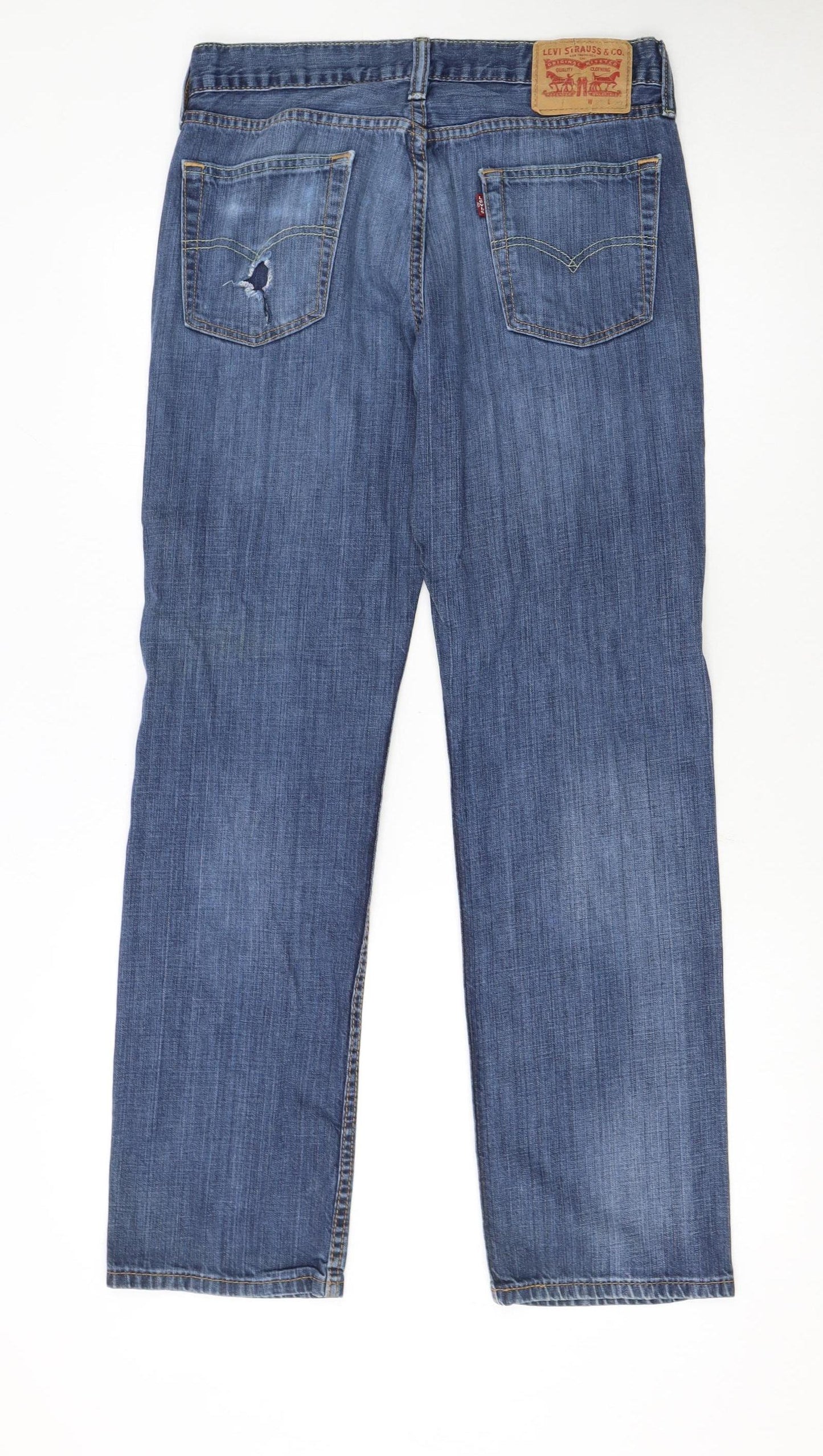 Levi's Women's Blue Straight Leg Denim Jeans Size 12 W30 L30