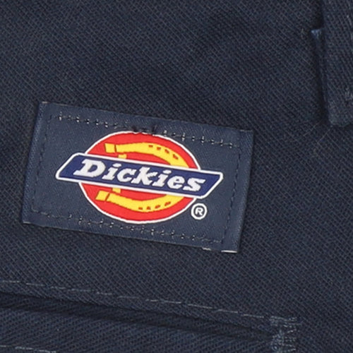 Dickies Men Blue 36x30 Regular Fit Work Chino Trousers