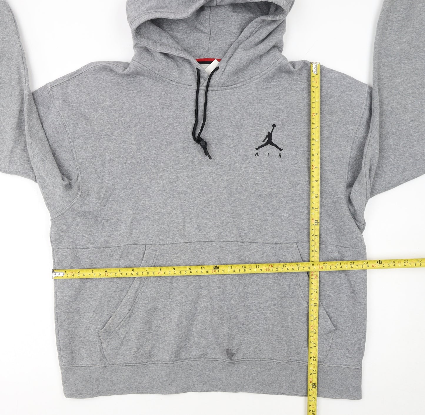 Jordan Women’s Grey Pullover Hoodie L Standard Fit Logo Detail