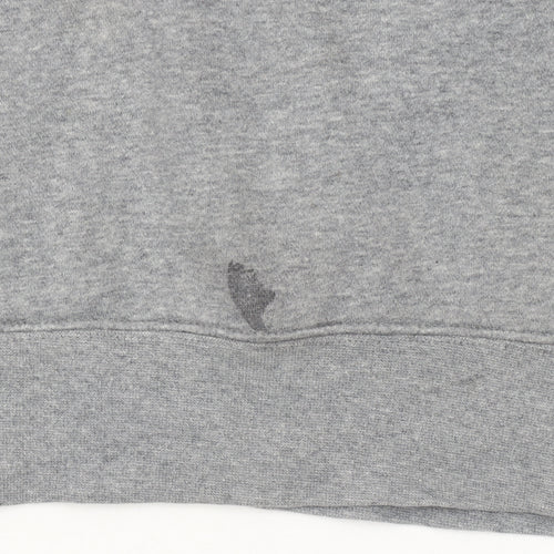 Jordan Women’s Grey Pullover Hoodie L Standard Fit Logo Detail