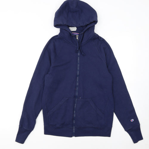 Champion Women's Navy Full Zip Hoodie XS Casual Lightweight