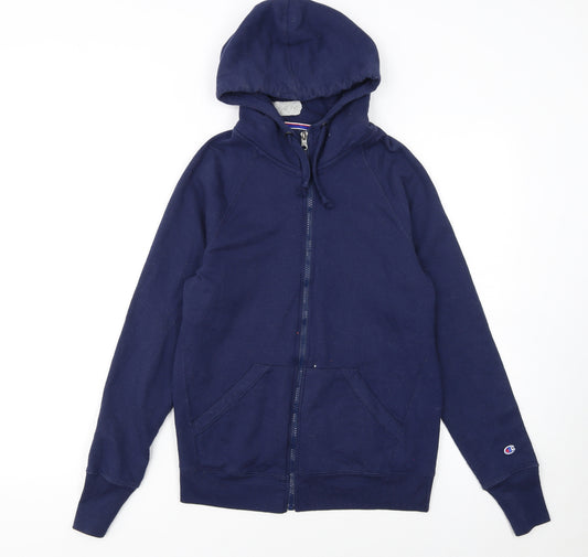 Champion Women's Navy Full Zip Hoodie XS Casual Lightweight