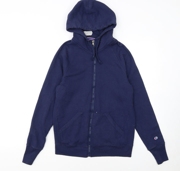 Champion Women's Navy Full Zip Hoodie XS Casual Lightweight