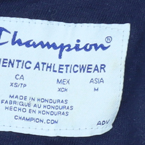 Champion Women's Navy Full Zip Hoodie XS Casual Lightweight