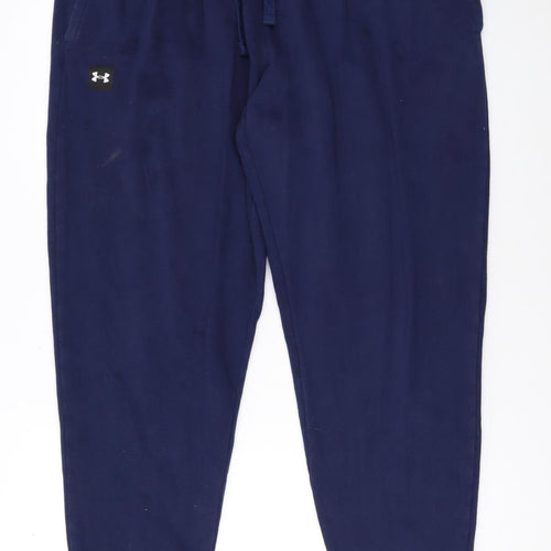 Under Armour Women's Blue Fleece Jogger Trousers XL Casual Sportswear