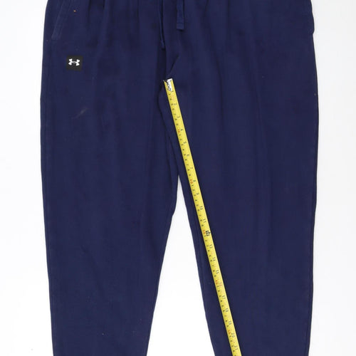 Under Armour Women's Blue Fleece Jogger Trousers XL Casual Sportswear