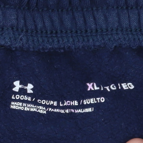 Under Armour Women's Blue Fleece Jogger Trousers XL Casual Sportswear