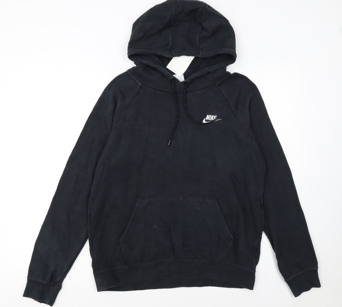 Nike Women's Black Pullover Hoodie Small Cotton Blend Sweatshirt