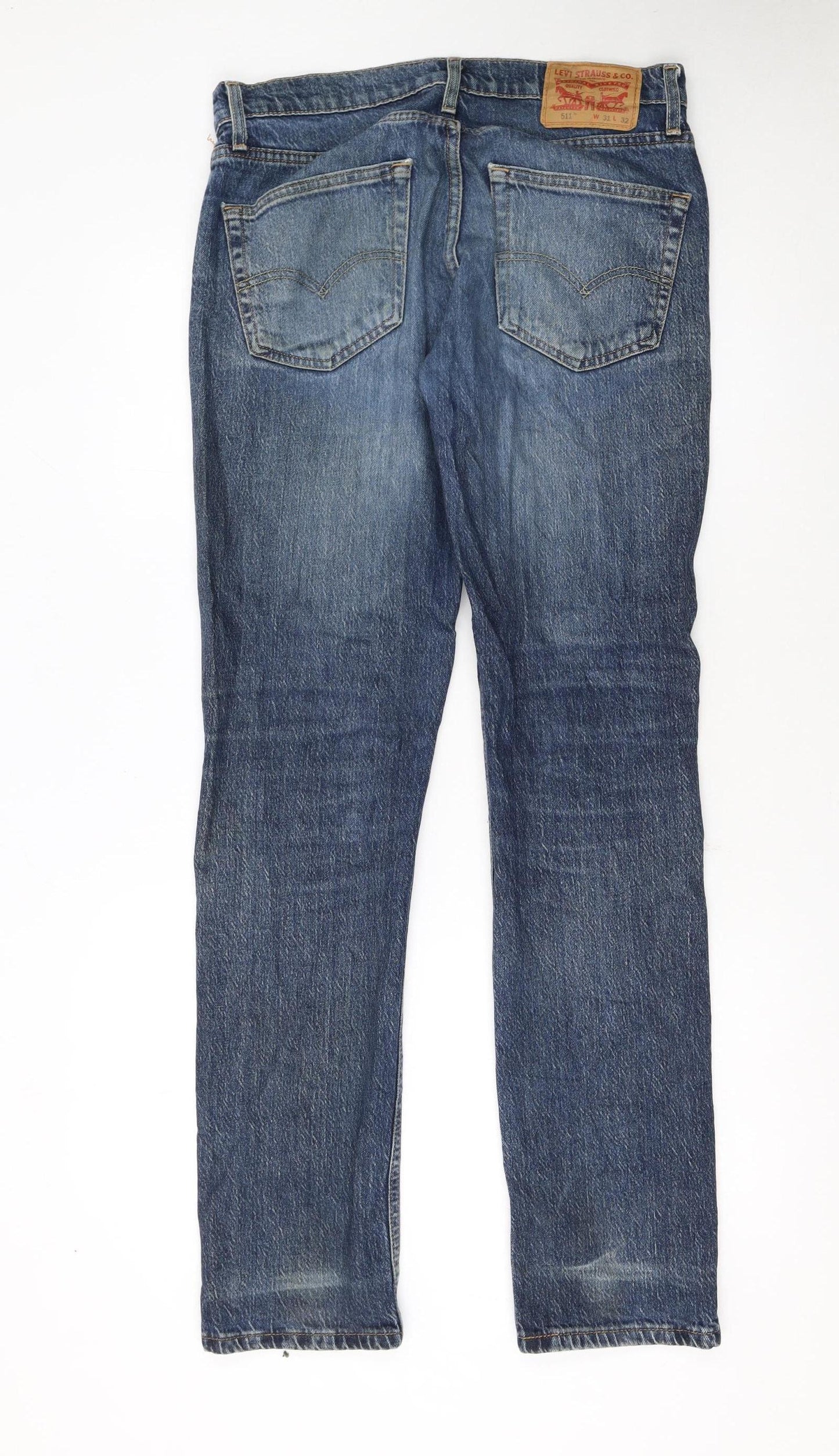Levi Strauss 511 Men Blue Slim Denim Jeans W31 L32