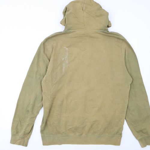 Champion Men's Green XL Pullover Hoodie with Logo Print