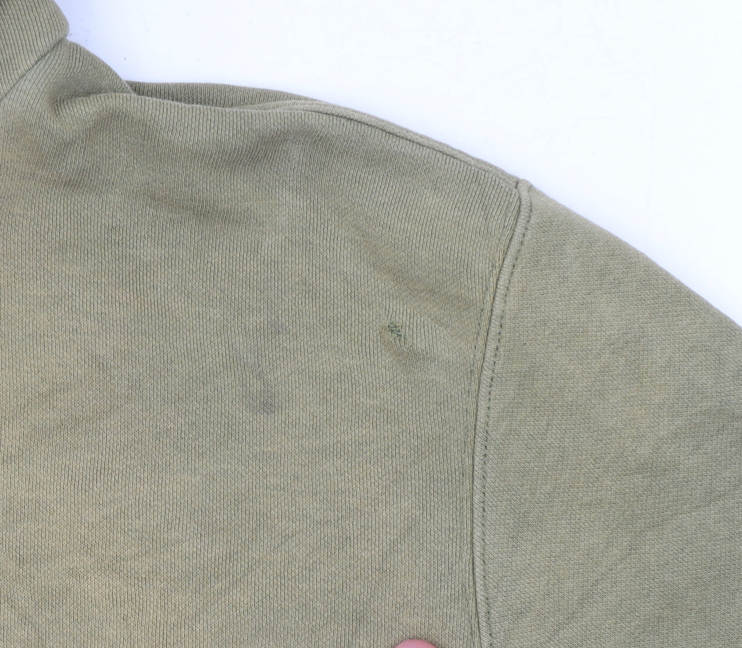 Champion Men's Green XL Pullover Hoodie with Logo Print