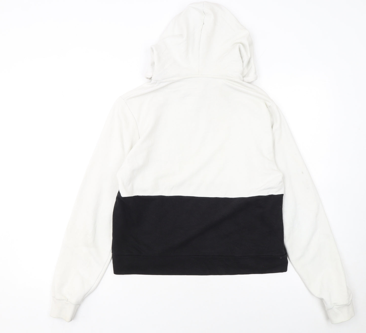 Puma Women’s White & Black Colourblock Hoodie Size S