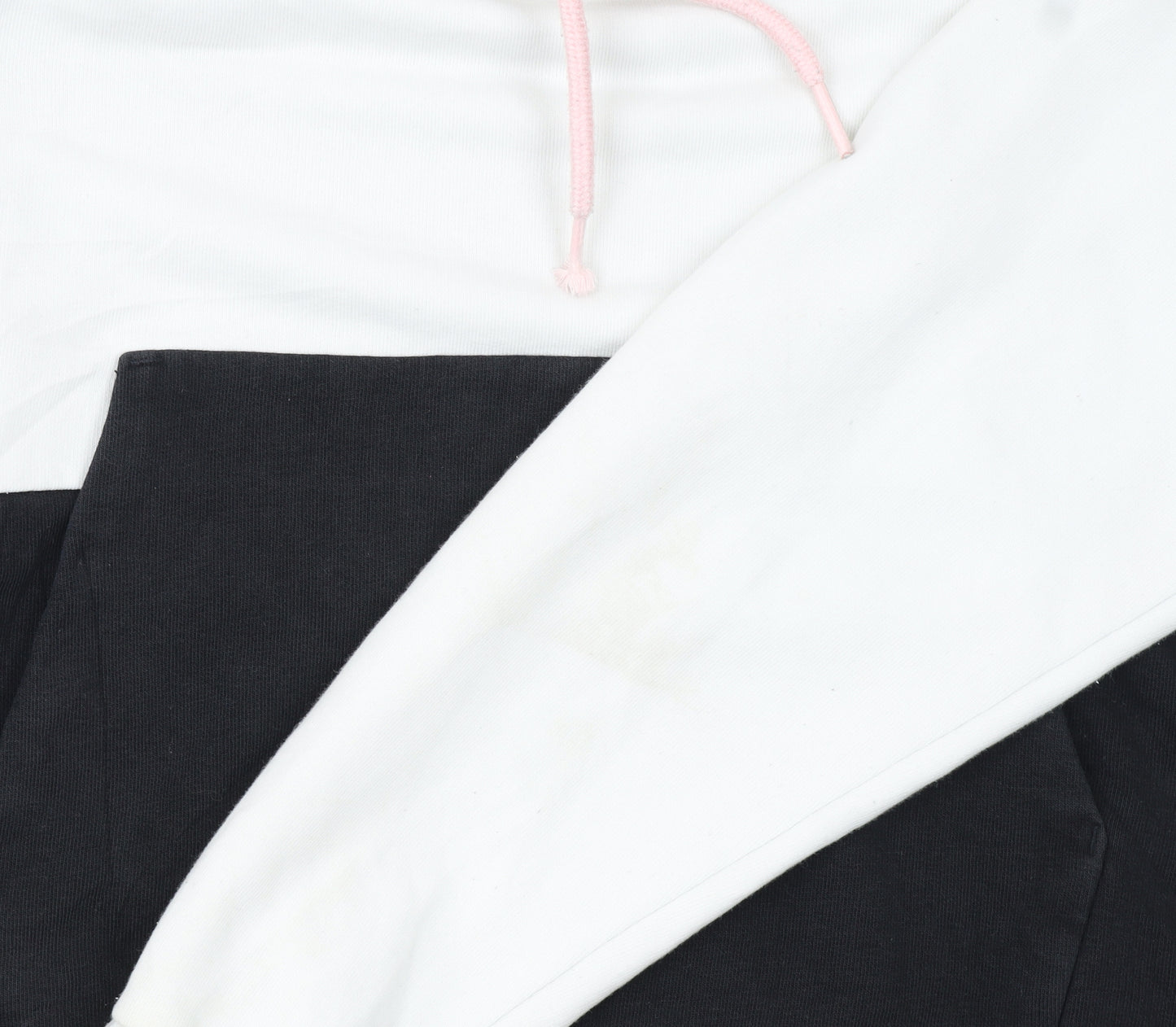 Puma Women’s White & Black Colourblock Hoodie Size S