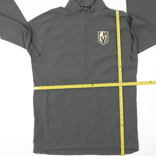 Adidas Men’s Grey Half Zip Vegas Golden Knights Sweatshirt Size S