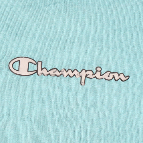 Champion Girls Blue Pullover Hoodie Size 13-14 Years Regular Fit