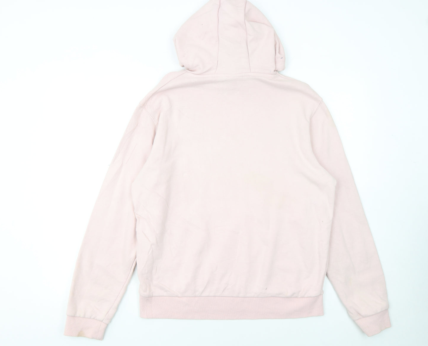 Ellesse Womens Pink Pullover Hoodie UK 14 Cotton Blend Casual