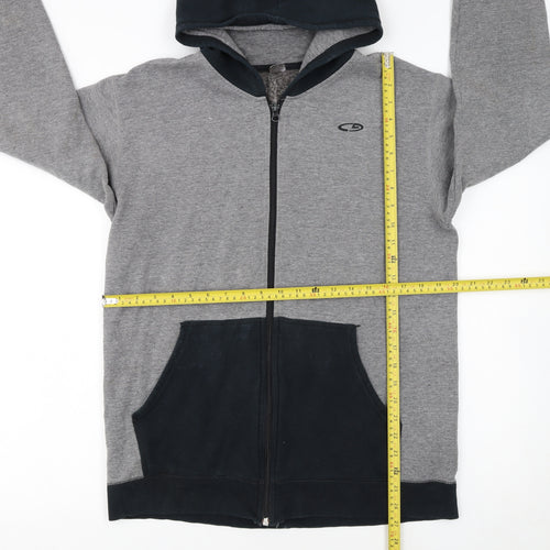Champion Womens Grey Full Zip Hoodie XL 16-18 Fleece Lined Casual