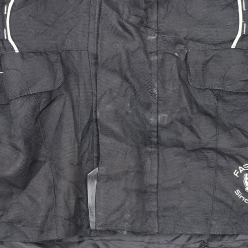 FASTWAY Men's Black XL Motorcycle Jacket Water Resistant Riding Coat