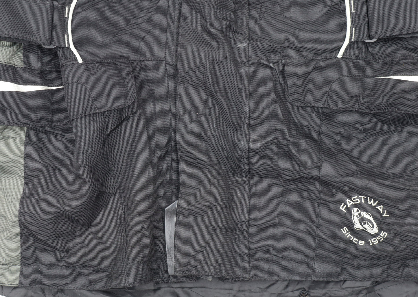FASTWAY Men's Black XL Motorcycle Jacket Water Resistant Riding Coat