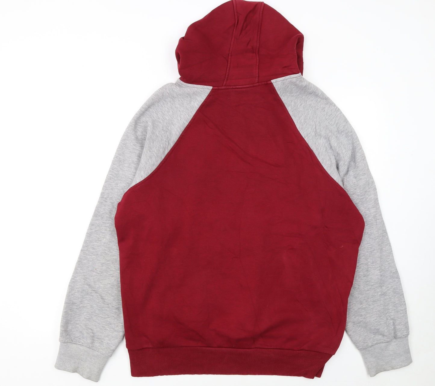 Adidas Men’s Red Grey 2XL Pullover Hoodie with Logo Graphic
