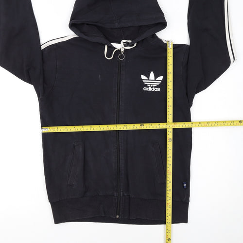 Adidas Womens Black Full Zip Hoodie XXL Hooded Sweatshirt