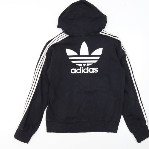 Adidas Womens Black Full Zip Hoodie XXL Hooded Sweatshirt