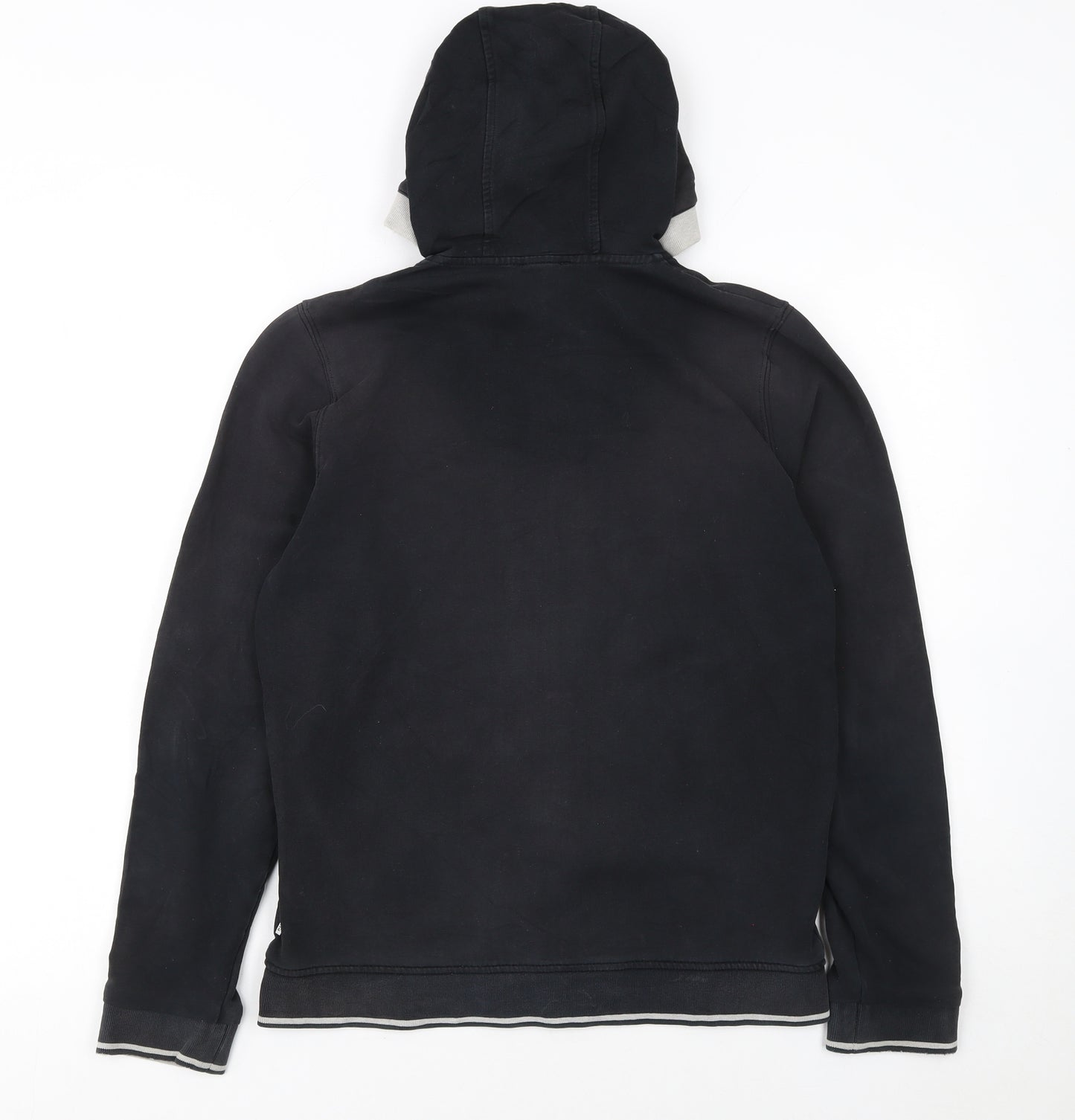 Hugo Boss Womens Black Full Zip Hoodie Size 14 Logo Hooded Sweatshirt