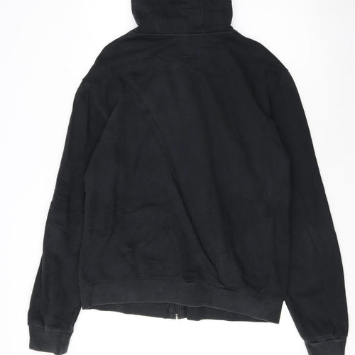 Emporio Armani Men’s Black Full Zip Hoodie XL Logo Designer Sweatshirt
