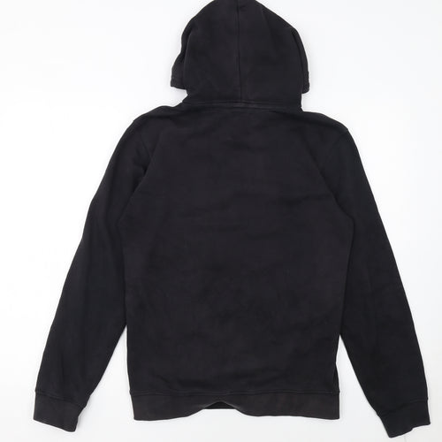 Champion Men's Black Pullover Hoodie Small Logo Fleece Sweatshirt
