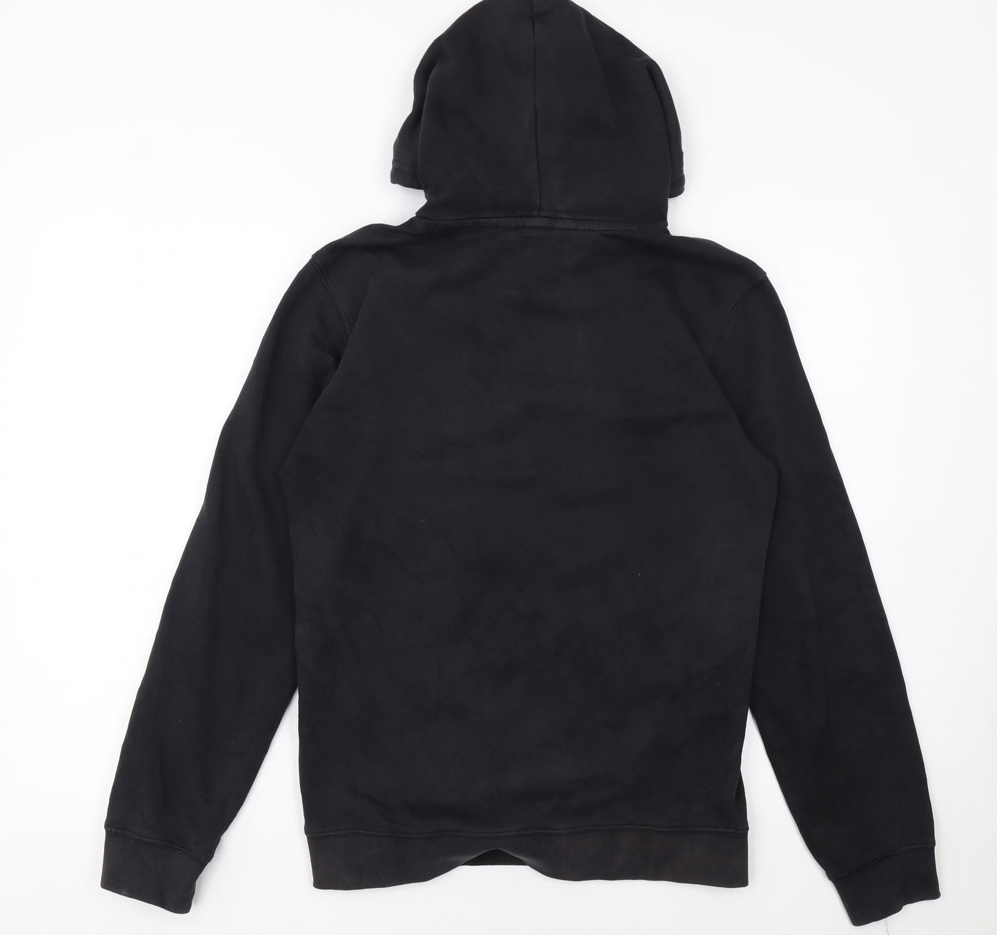 Champion Men's Black Pullover Hoodie Small Logo Fleece Sweatshirt