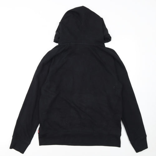 Levi's Women's Black Small Pullover Hoodie with Red Logo