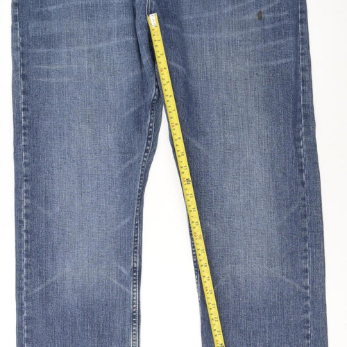 Nautica Men’s Blue Relaxed Fit Stretch Denim Jeans 40x32 Straight Leg