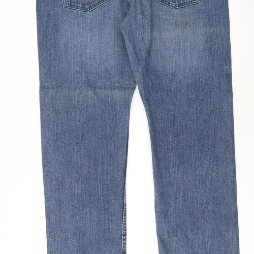 Nautica Men’s Blue Relaxed Fit Stretch Denim Jeans 40x32 Straight Leg