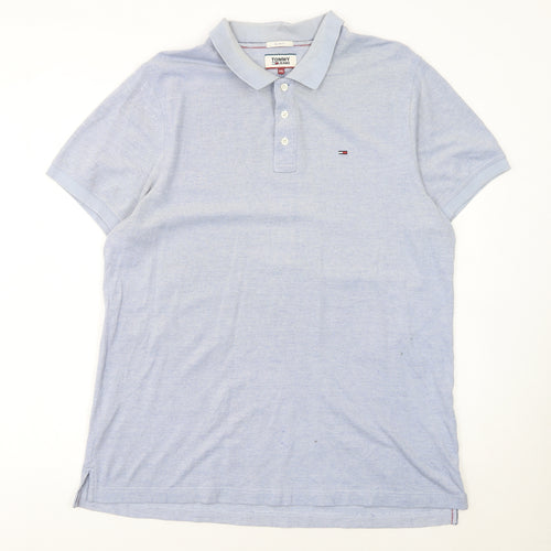 Tommy Jeans Men’s Blue Slim Fit 2XL Polo Shirt
