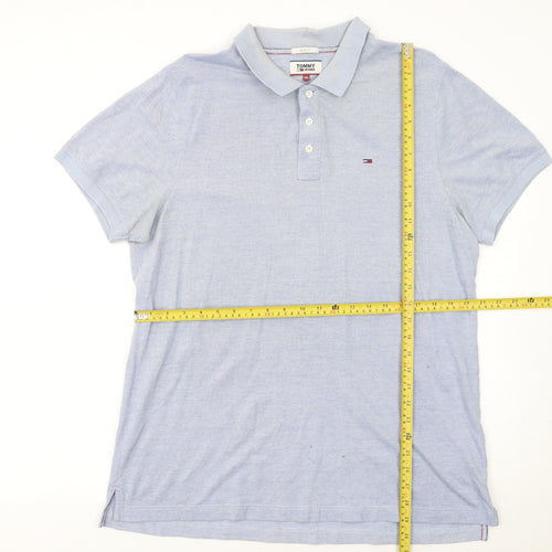 Tommy Jeans Men’s Blue Slim Fit 2XL Polo Shirt