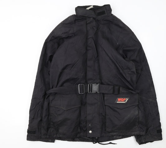 MQP Men’s Black 2XL Motorcycle Jacket Belted Waterproof Windproof
