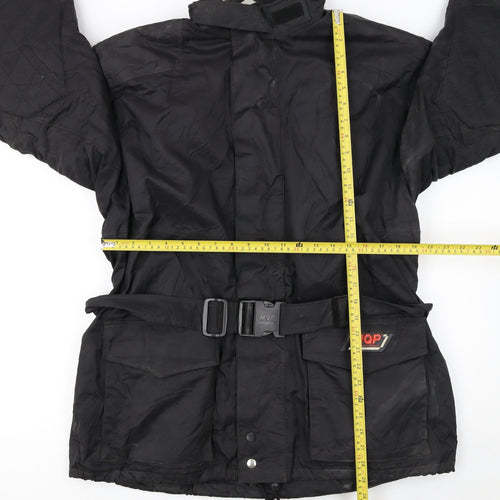MQP Men’s Black 2XL Motorcycle Jacket Belted Waterproof Windproof