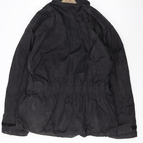 MQP Men’s Black 2XL Motorcycle Jacket Belted Waterproof Windproof