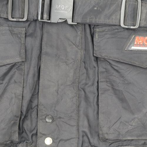 MQP Men’s Black 2XL Motorcycle Jacket Belted Waterproof Windproof