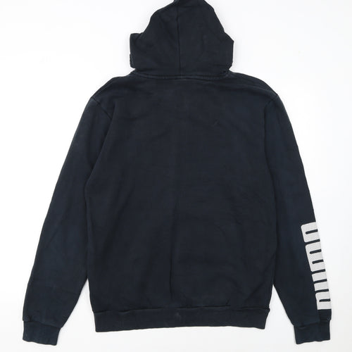 Puma Men's Black Full Zip Hoodie Medium Classic Style