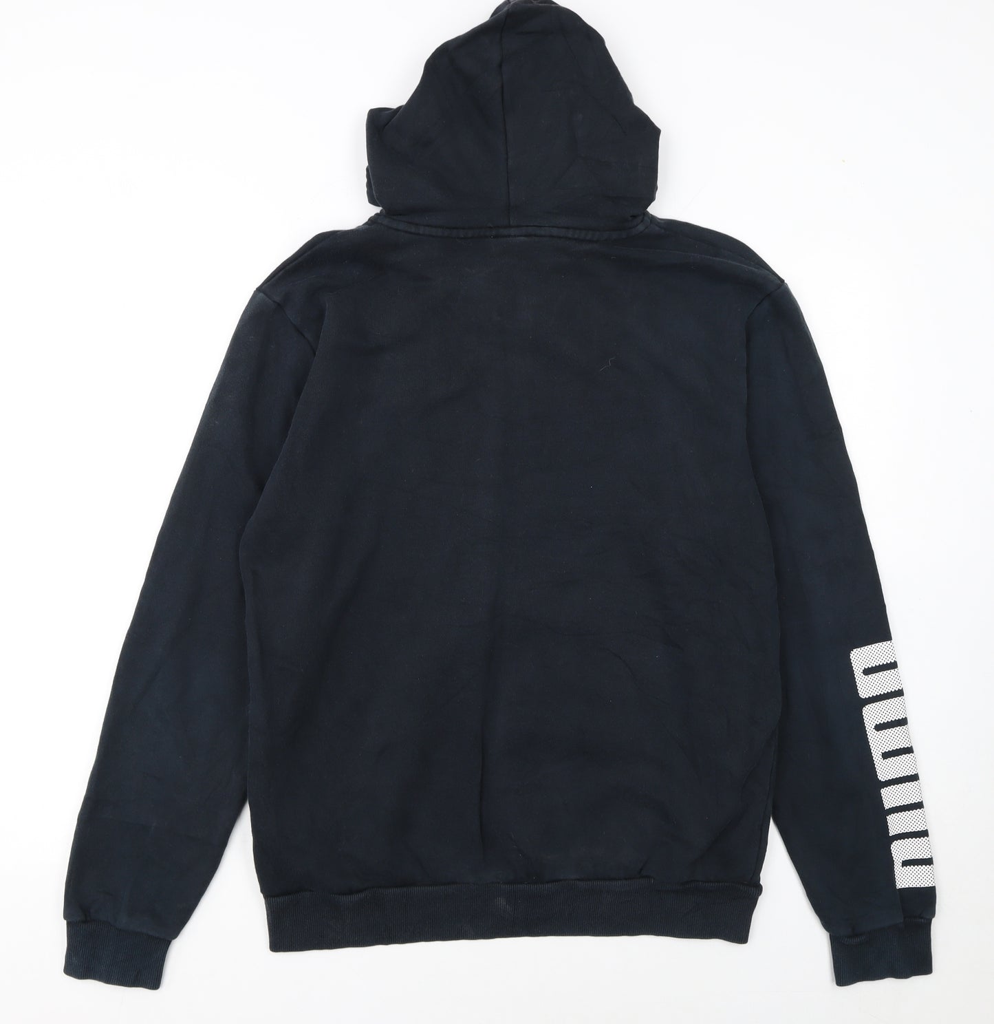 Puma Men's Black Full Zip Hoodie Medium Classic Style