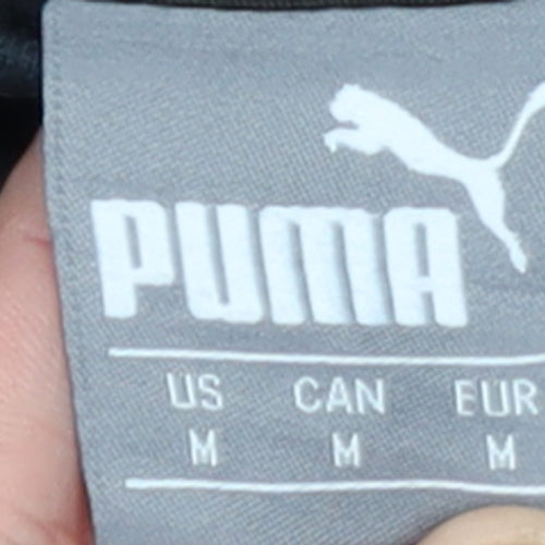 Puma Men's Black Full Zip Hoodie Medium Classic Style